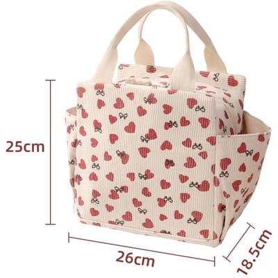 1 Pièce Sac à Déjeuner Isolation Thermique Rangement Sac à Main Pochette de Rangement Multifonctionnelle Extérieur Portable Portatif Sac de Pique-Nique