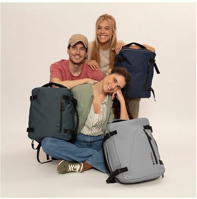 Gabol Canada Cabin Backpack XS grijs 40x30x20 cm Underseat Handbagage