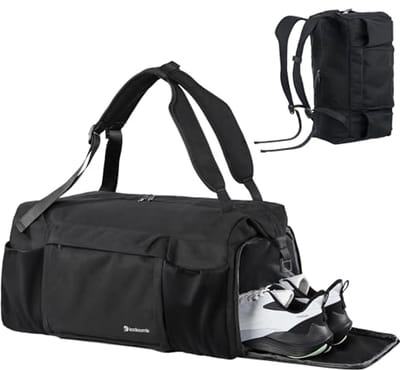 Sporttas voor heren en dames - 45L, Zwart