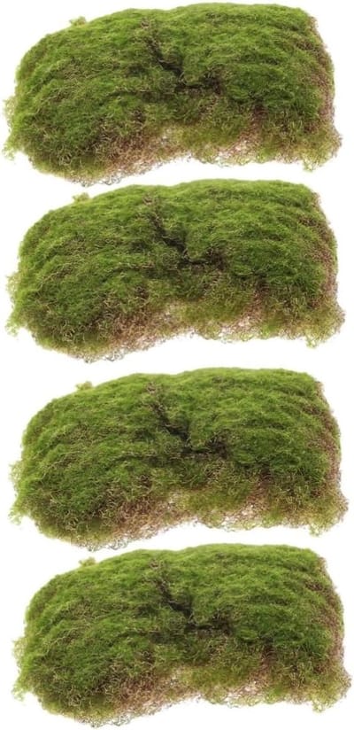 Kunstgras Matten - Mosgras Decoratie - Zandtafel Decoratie - UV-Bestendig Groen - 2 Stuks - Groen