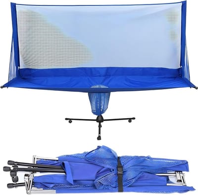 Tafeltennis Bal Vangnet - Pingpong Trainer - Bal Training Oefenen - Snelle Opbouw - Tot 200cm Breed - Blauw