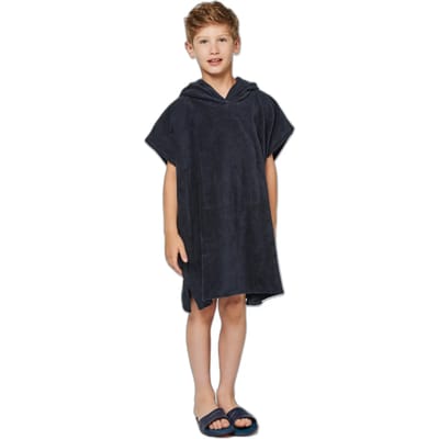 PROACT® Kinderponcho met capuchon van badstof PA582 - Navy - 6/10 years (6/10 ans)