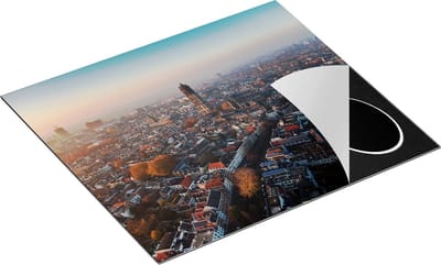 Chefcare Inductie Beschermer Utrecht vanuit de Lucht - 60x50 cm - Afdekplaat Inductie - Kookplaat Beschermer - Inductie Mat