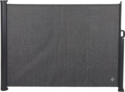 Livatto Uittrekbaar Windscherm 300 x 140 cm – Uitschuifbaar Oprolbaar Zonnescherm – Tuin, Strand, Terras, Balkon, Camping – Privacy Zijluifel – Weerbestendig – Antraciet