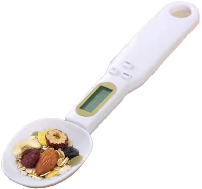 Digitale Lepel Weegschaal - Compacte weegschaal - Lepelvorm - Wit - Weegschaallepel - tot 500gram - CHPN