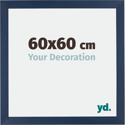 Your Decoration - Fotolijst 60x60 cm - MDF - Donkerblauw Geveegd - Mura