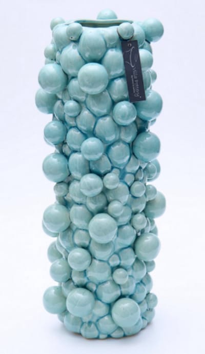 Vaas - Villa Pottery - Decoratie - Woondecoratie - Keramiek - Blub & Blub 2_3 Blue