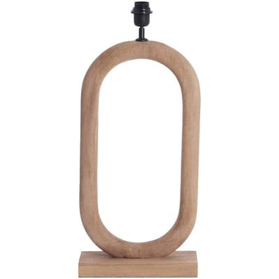 Light & Living tafellamp Paceco bruin – 30x12x59 cm – houten lampvoet – woonkamer | slaapkamer