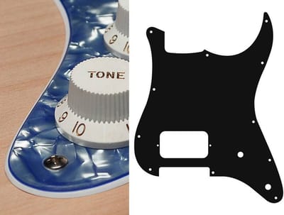 Boston ST-344-PV pickguard, Stallion, H, 2 pot holes, 3 ply, pearl violet