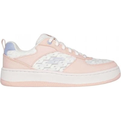 Skechers Dames Sport Court 92 Sneakers (Off White/Roze)