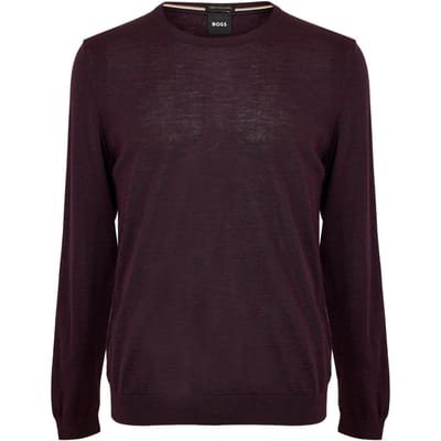 Hugo Boss Heren Leno-P Trui (Maroon)