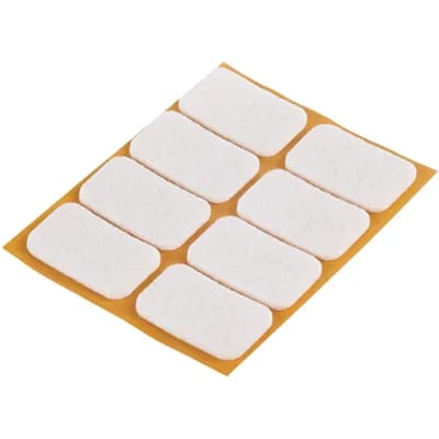 Fix-o-moll Meubelviltglijders Zelfklevend Wit 22x36mm 8 St