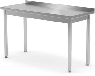 Hendi - Staal Werktafel - 100x70x85 cm - Met Rant - Roestvrij