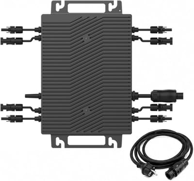 Zonne-omvormer - Micro-omvormer - Energie Opwekken - 4 Onafhankelijke MPPT - 1600 W - Zwart