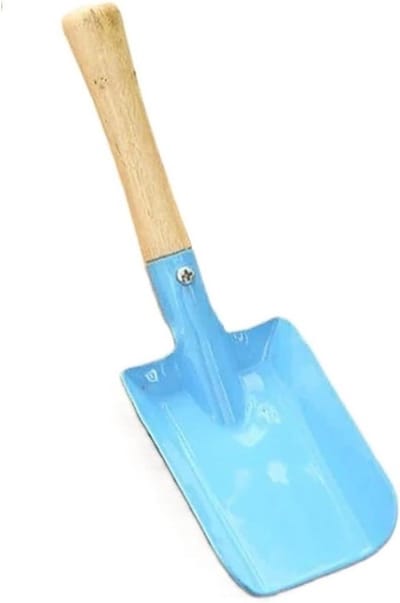 Mini tuinschep - Bloemenspatel Tuingereedschap - Planten en Wieden - Ergonomische Houten Handgreep - Niet gespecificeerd - Blauw