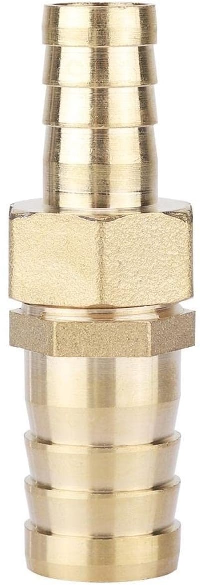 Dailygoods - Messing Barbed Reducing Bushing - Pijp Fitting Connector Adapter - 14-19 mm - Hoge Drukbestendigheid - Betrouwbare Verbinding - Geschikt...