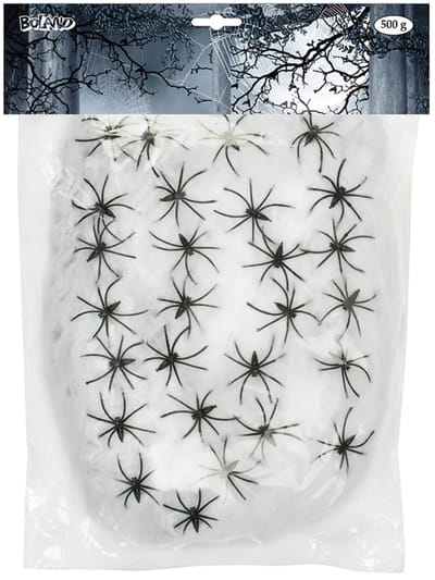 Boland Spinnenrag - 500 gram - uitrekbare watten - spinnenweb - halloween thema