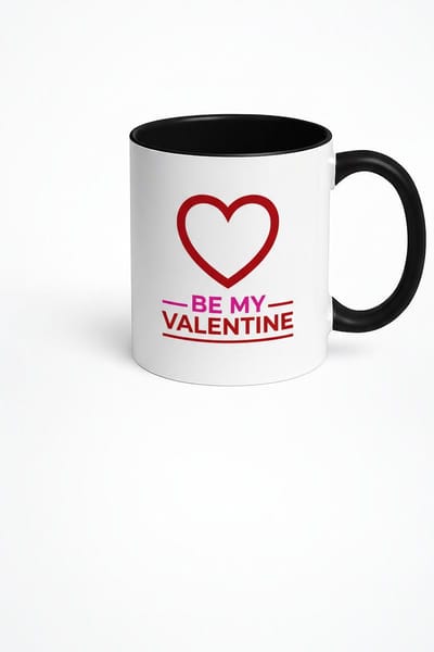 Valentijn Mok 'Be My Valentine' met Rood Hart - Perfect Valentijnsdag Cadeau
