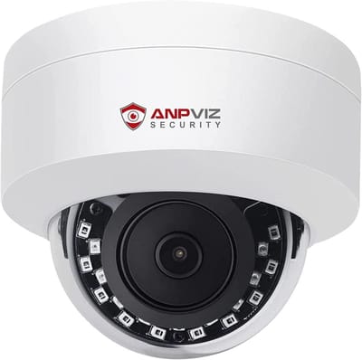 4MP PoE Dome Beveiligingscamera met Nachtzicht en Microfoon voor Binnen/Buiten