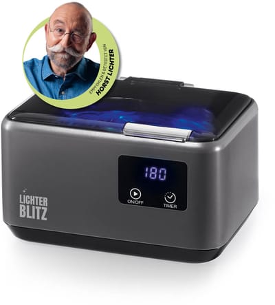 Ultrasonic Cleaner – Modern Ultrasonic Cleaner | Eyeglass Cleaner with LED Touchscreen, 45 kHz, 5 Timer Settings & 600 ml Tank | Ideal for Cleaning Jewelry Such as Necklaces, Rings, and Watches