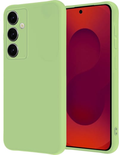 Hoesje - Geschikt voor Samsung Galaxy S25 Plus - Sterk & Shockproof - Hoes Cover - Siliconen Case - Groen