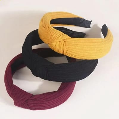 WiseGoods Premium Dames Haarbanden - Set Van 3 Elastische Haaraccessoires - Perfect Voor Sport / Yoga / Dans - Haarband - Haren