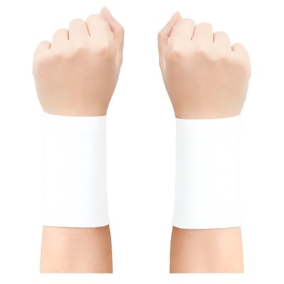 Hoogwaardige Koel Armband / Zweetband / Polsband | Koelsjaal | Verkoelende Band | Koude Band | Cooling Wristband - Wit