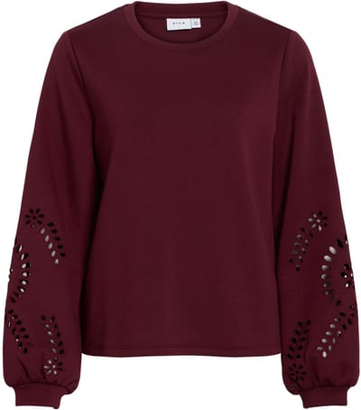 VILA - VISANDY L/S DETAIL SWEAT TOP - Dames Trui