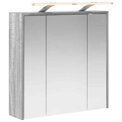 vidaXL - Badkamerspiegelkast - Grijs - Sonoma - 63,5 - x - 16 - x - 62,5 - cm