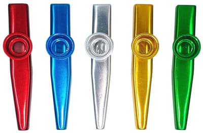 Allecto - Kazoo - Muzikaal instrument voor kinderen - Lichtgewicht en robuust - Aluminiumlegering - Eenvoudig te bespelen - Geschikt voor alle leef...