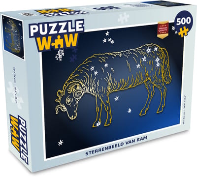 Puzzel Sterrenbeeld - Ram - Sterren - Legpuzzel - Puzzel 500 stukjes
