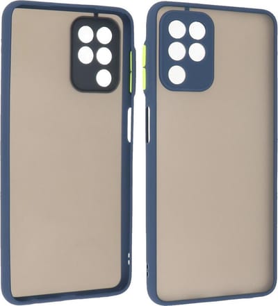 Hoesje Geschikt voor Samsung Galaxy A22 4G - Hard Case Backcover Telefoonhoesje Blauw