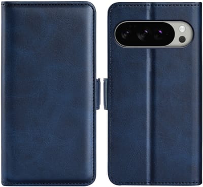 MobyDefend Hoesje - Geschikt voor Google Pixel 10 Pro XL - Luxe Wallet Book Case (Sluiting Zijkant) - Blauw