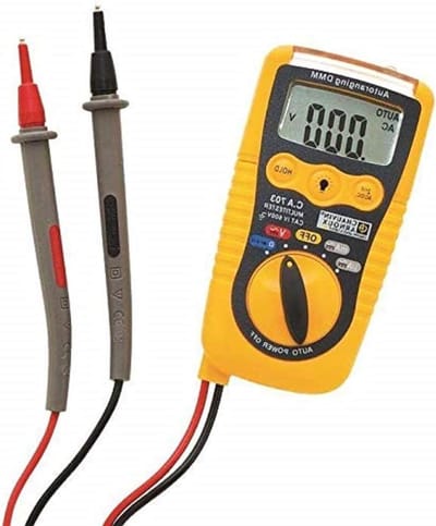 Digitale Multimeter - Meetinstrument Tester - Elektrische Metingen - Zakformaat Contactloos - 600 V - Geel