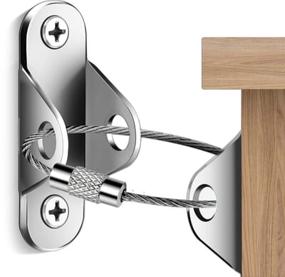 Set muurankers met kantelbeveiliging voor meubels - Meubelveiligheid - Veiligheid voor kinderen en huisdieren - 10 stuks - Voorkomt vallen en houdt kinderen veilig