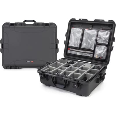 Nanuk 945 Case w/lid org./divider - Graphite - Pro Photo Kit case