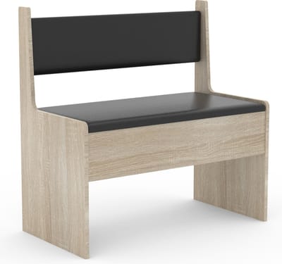 Houten hoekbank Bank met commode Esal breedte 80 cm