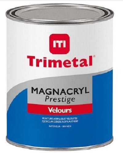 Trimetal Magnacryl Prestige Velours - 1 l - 10 m²/l - Wit - Afwerkingslaag