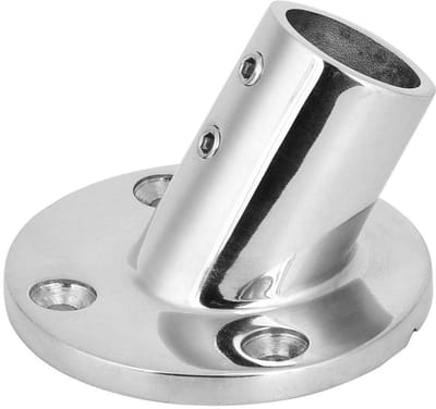 Dailygoods- Courante Ronde Beugel - Roestvrij Staal - Verstelbaar - Voor Tube 22/25 Mm - Professionele Kwaliteit - 60 Graden - Handrail