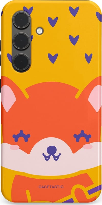 Casetastic Hoesje Geschikt voor Samsung S24 - Stijlvolle Beschermende Duo-layer Case - Vossen beat