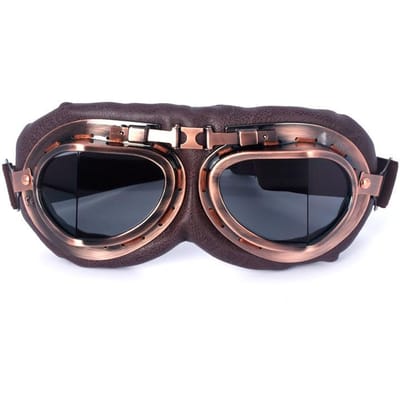Motor Retro Bril Vintage Moto Klassieke Bril voor Harley Piloot Steampunk Fiets Koperen Helm Uitrusting Li Praktisch Gebruik