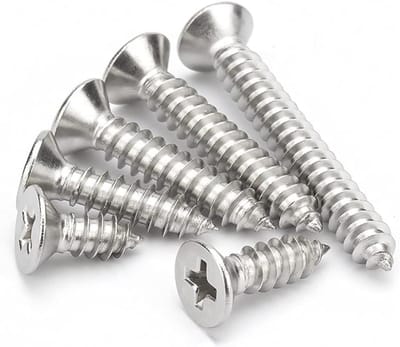 Roestvrijstalen Zelftappende Schroeven M6×16mm - 10 stuks, Phillips Truss Head