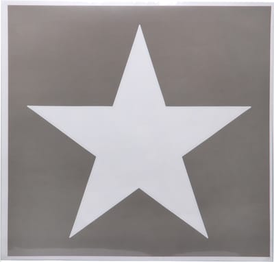 Sjabloon sticker US star groot