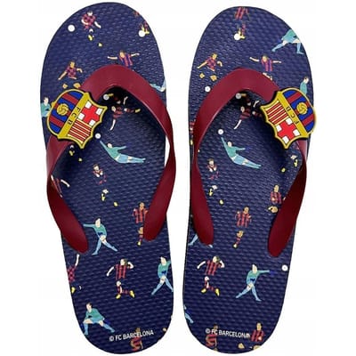 FC Barcelona slippers teenslippers 2300007499 veelkleurig 42/43 brown