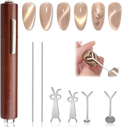 Cat Eye Magnet Nagelaccessoires Set - 7-delig Nailart Setje voor Cat Eye Nagels