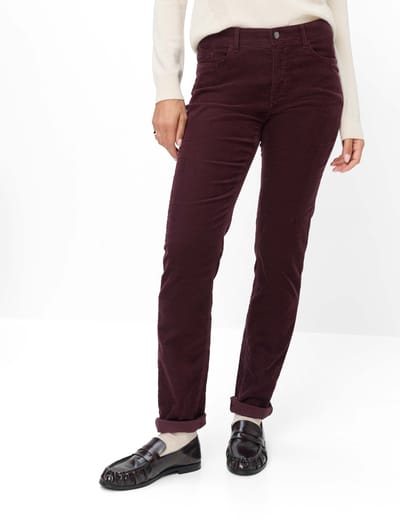 Brax Dames Jeans  Style CAROLA BLACKBERRY VIOLET, donkerpaars, maat 48K