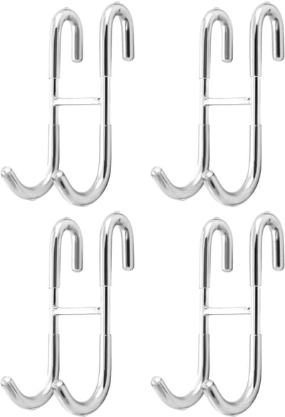 Dailygoods- Douchehaak Antislip - Douchewand Haak - Handdoekhouder - Douchewisser Houder - Roestvrij Staal - Eenvoudige Installatie - Douchehaakjes