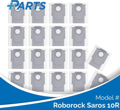 Roborock Saros 10R Stofzakken (18 Stuks, Plus.Parts® alternatief voor 8.02.0239)