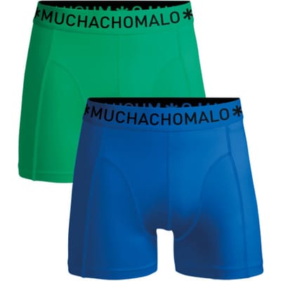 Muchachomalo – Boxershort Heren – 2 Pack – Normale Lengte – Onderbroeken Heren – Boxershort – Ondergoed – 95% Katoen