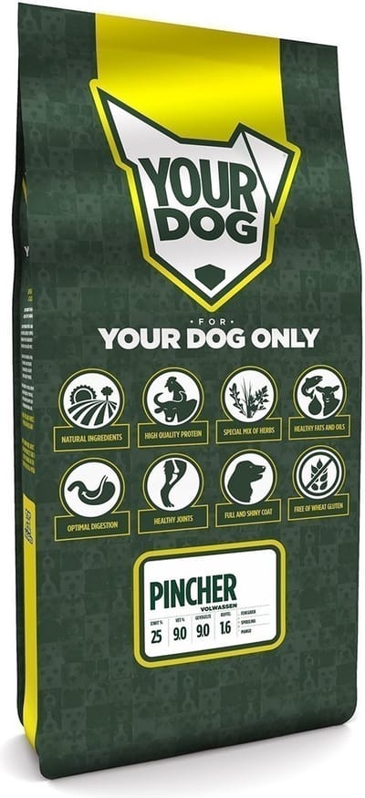 Yourdog Pincher Rasspecifiek Adult Hondenvoer 12kg | Hondenbrokken